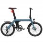 D11 20 Inch Sky Blue Folding Fat Tire Electric Bike