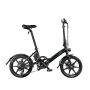 D3S Black 14 Inch Folding Fat Tire Electric Bike